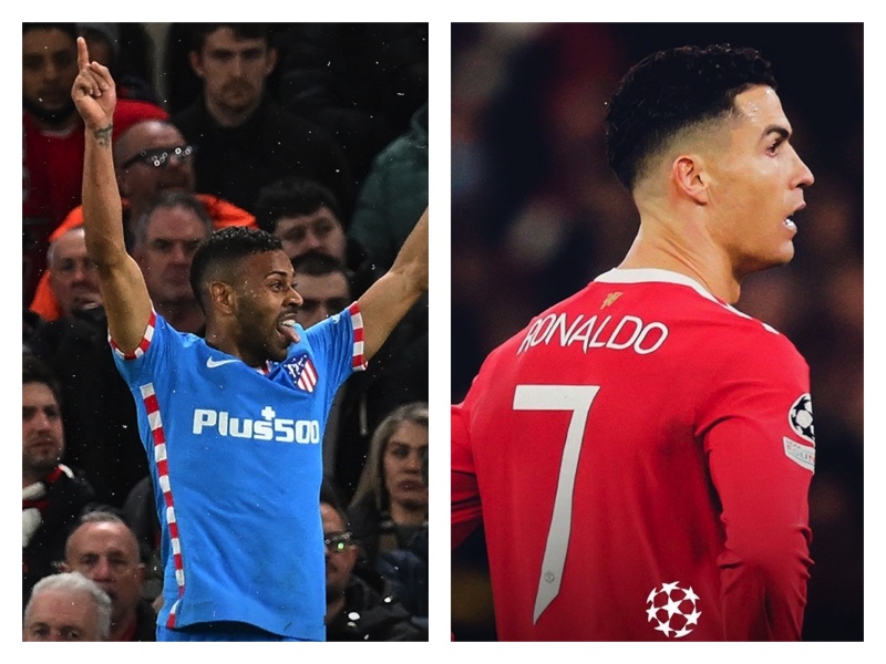 Atletico's Renan Lodi and Cristiano Ronaldo