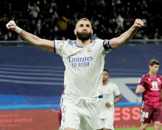 Benzema grabs hat-trick for Madrid