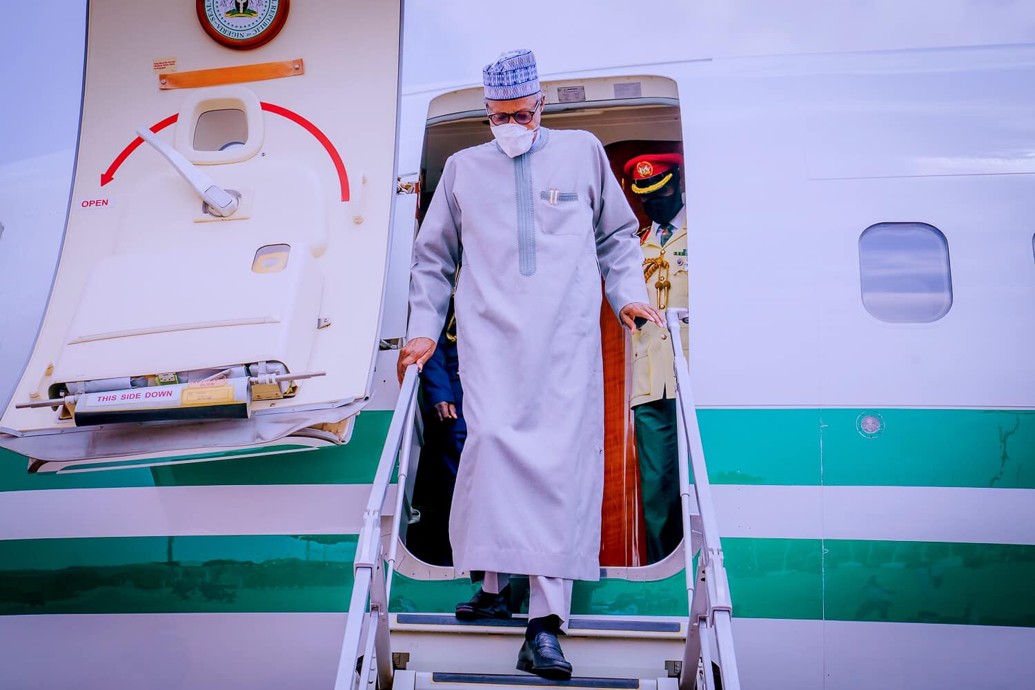 Buhari arrives Abuja