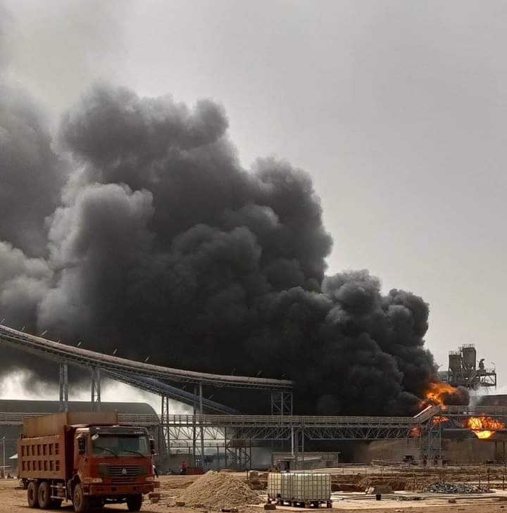 BUA Cement on fire