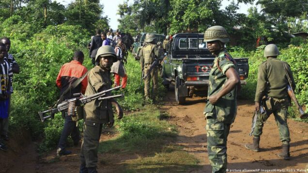 Congo DR soldiers after the church killings by gunmen