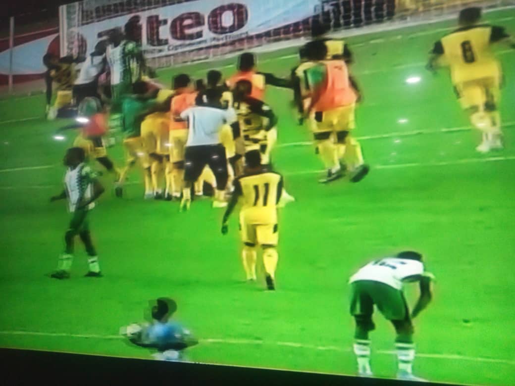 Ghana jubilating their qualification for World Cup