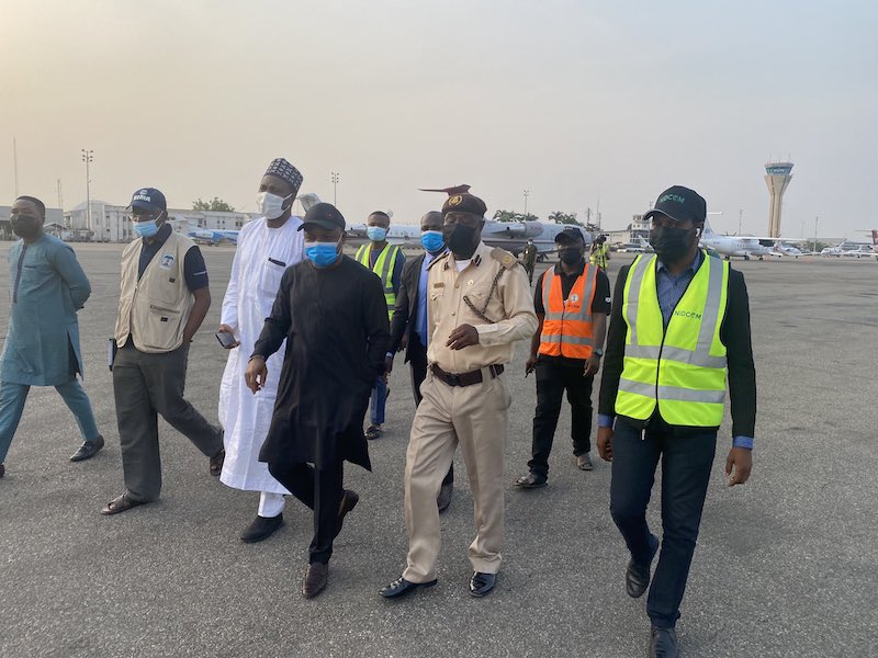 FG Officials who came to receive the returnees