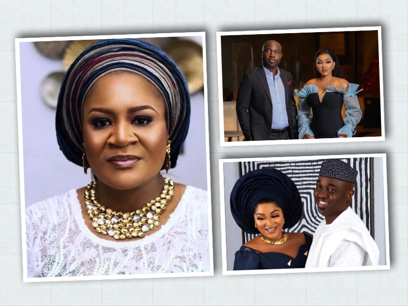 Funso Adeoti a.k.a Asiwaju Couture and Mercy and Kazim Adeoti