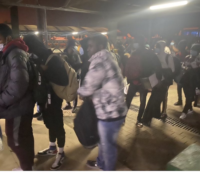 The Nigerians evacuated from Budapest Hungary