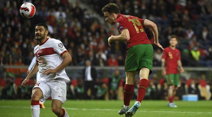 Jota headed in for Portugal's second goal