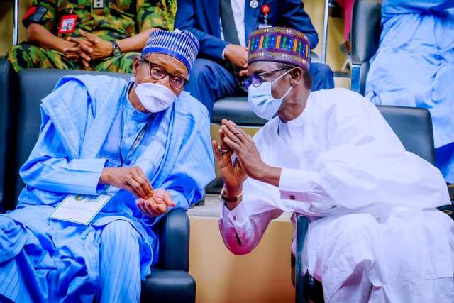 Buhari and Buni at APC Convention