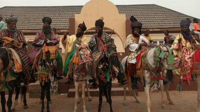 Kano horse riders at the mini durbar festival