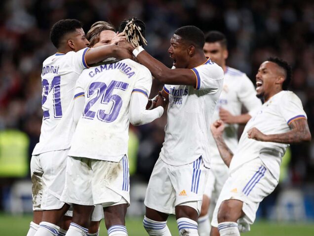Madrid players commend Camavinga for the equaliser