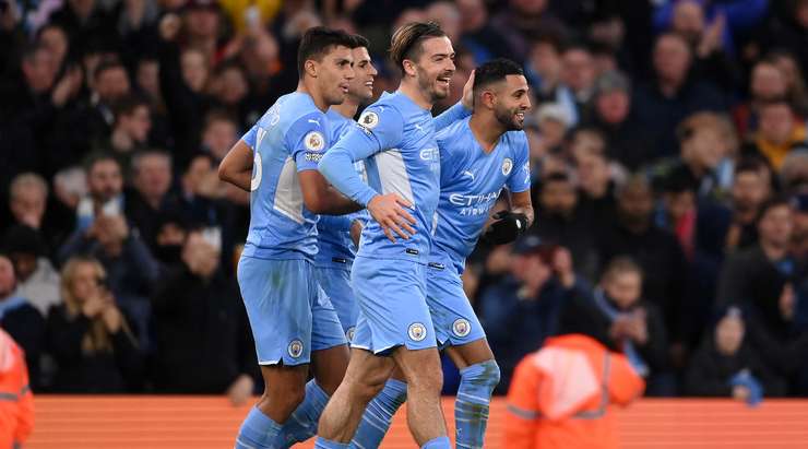 Mahrez grabs brace for City