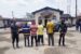 Four suspects and items recovered by NSCDC in Rivers paraded before newsmen in Port Harcourt on Tuesday.