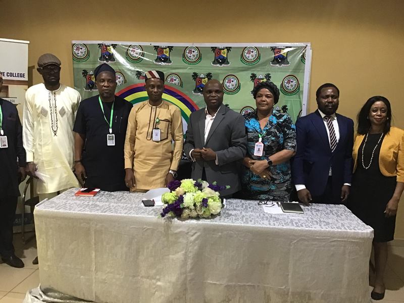 Ojomu and other members of the college