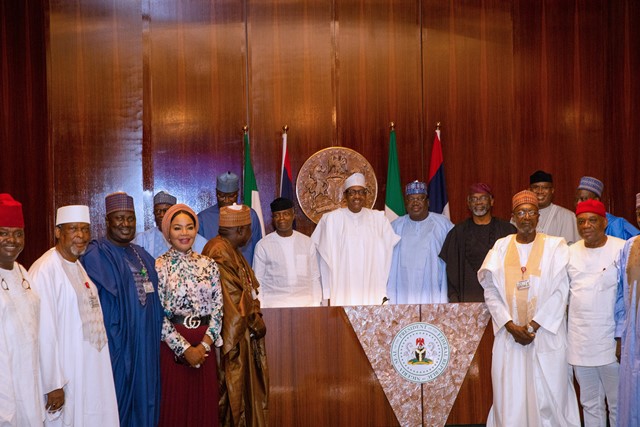 Buhari with AC National Assembly leadership