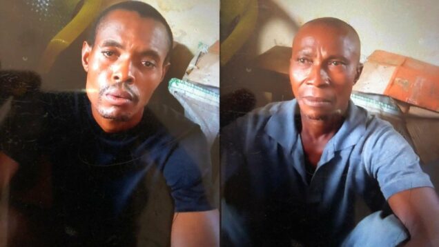 Peter Ezeala, 61 and Elochukwu Igwilo 27: arrested for defiling four minors in Umudim in Nnewi North LGA of the state.