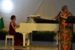 American Classical Pianist, Pauline Yang (L) with US Ambassador, Mary Leonard, on flute at the Musical Performance organised by United States of America Information Department in Ibadan on Sunday Olayinka Bode-Are/NAN