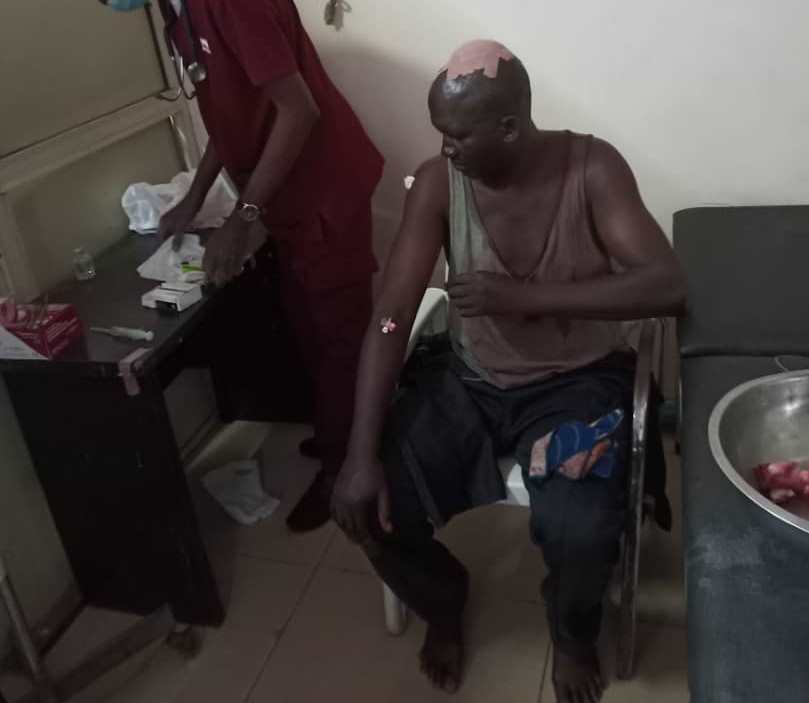 One of the injured officers