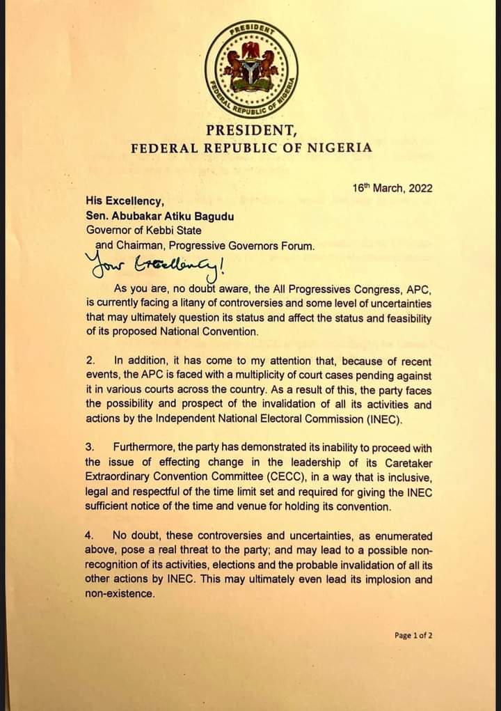 Breaking: Buhari meets Buni in London, orders him to take charge of APC