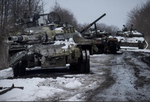 Russian tanks destroyed in Ukraine