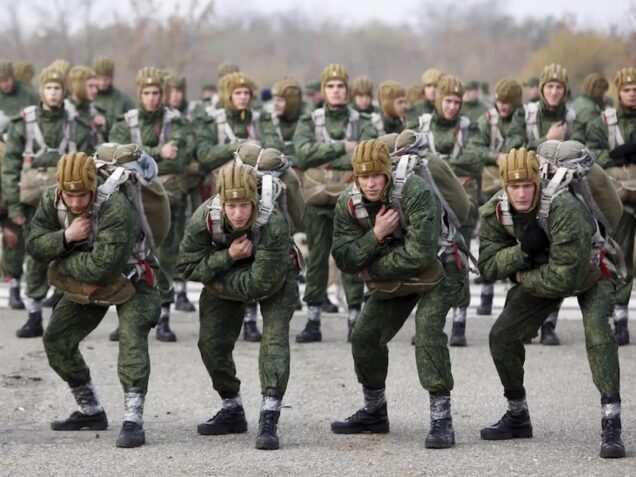 Russian troop conscripts