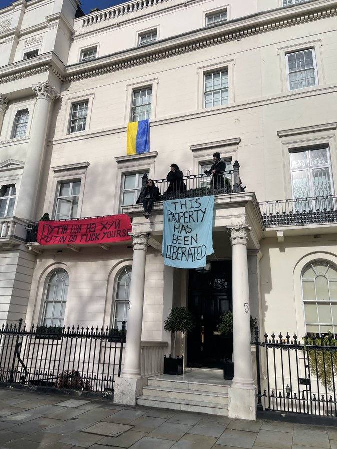 British Squatters Occupy London Property Of Russian Oligarch Deripaska ...