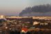 The plume of smoke in Lviv after missile attack on Friday