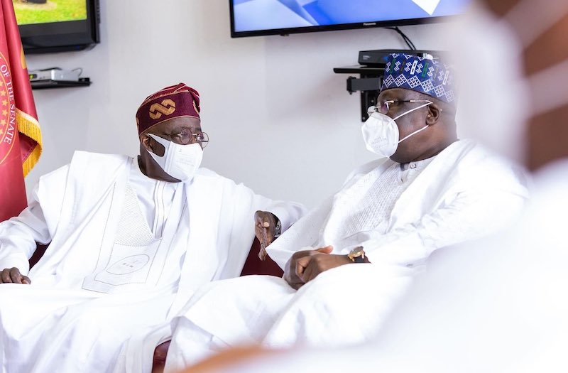 Tinubu in a tete-a-tete with Lawan
