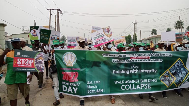 Walk Against Building Collapse by Institute of Building in Lagos