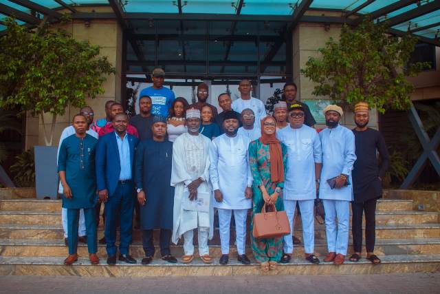 Moses Siloko Siasia with CSOs at the meeting