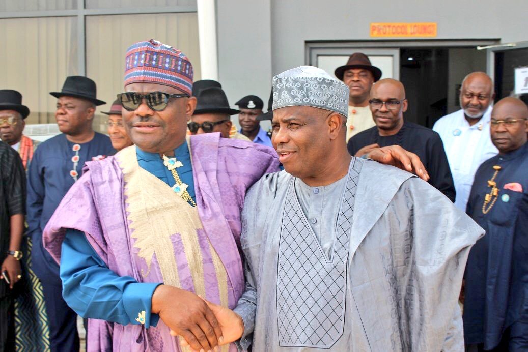 Governors Nyesom Wike of Rivers State and Aminu Tambuwal of Sokoto