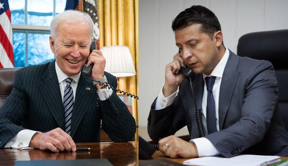 Zelensky on phone with Biden