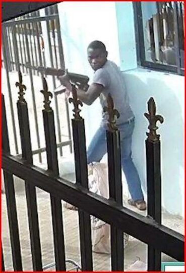 a robber in action used as illustration for Fidelis Ekata