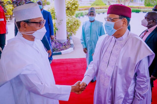 President Mohammed Bazoum of Niger Republic and President Buhari in Abuja on Thursday: Bazoum expresses appreciation to President Buhari for approving the $1.96 billion Kano-Katsina-Maradi railway project.