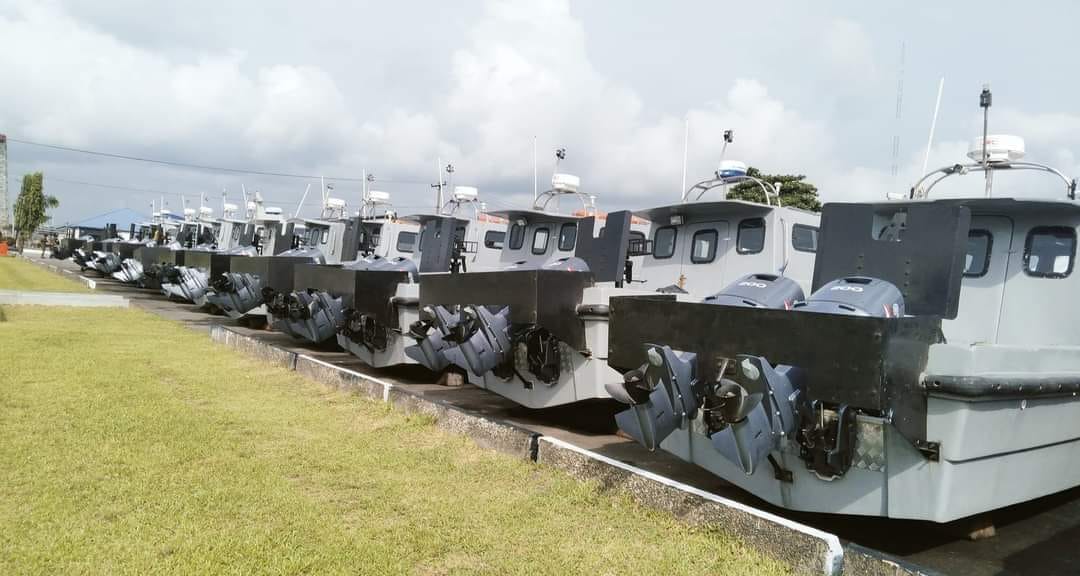 the ballistic gunboats donated by Wike to Nigeria's security forces