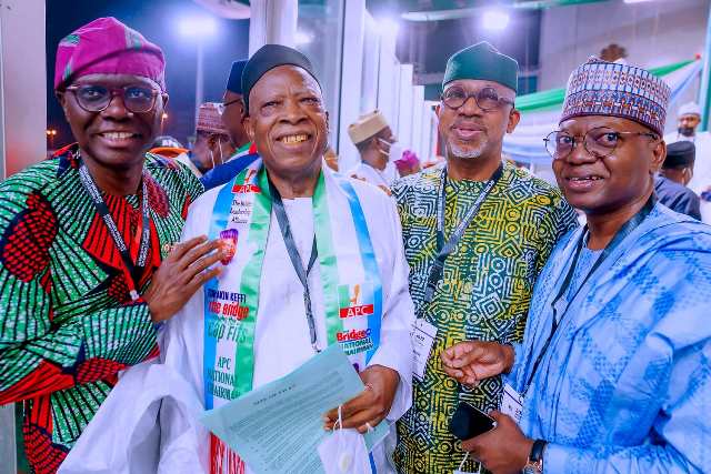 Sanwo-Olu, others with new APC Chairman, Adamu