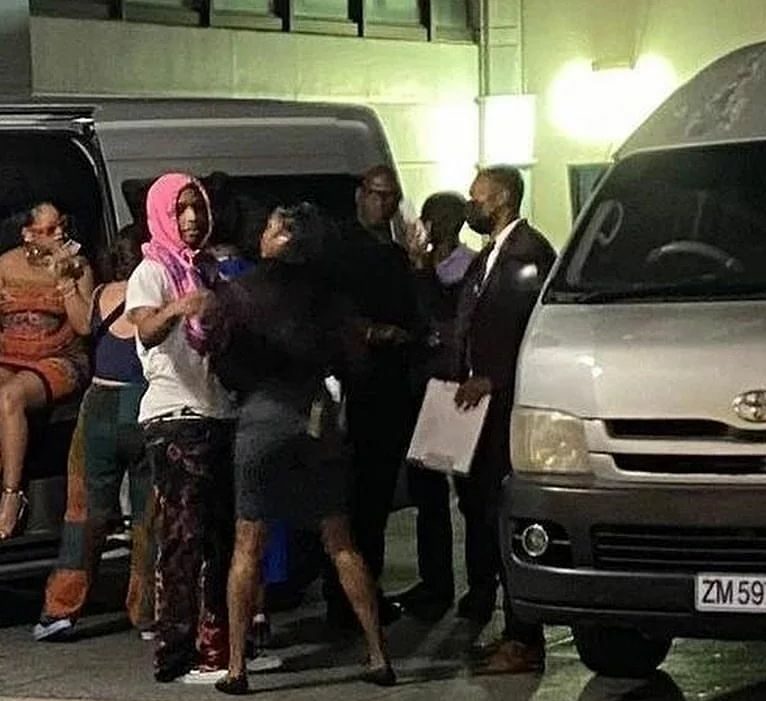 RIHANNA AND ASAP ROCKY SEEN TOGETHER ARRIVING BARBADOS