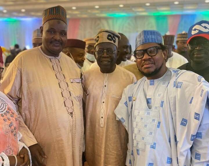 Adamu Garba, right and Bola Tinubu