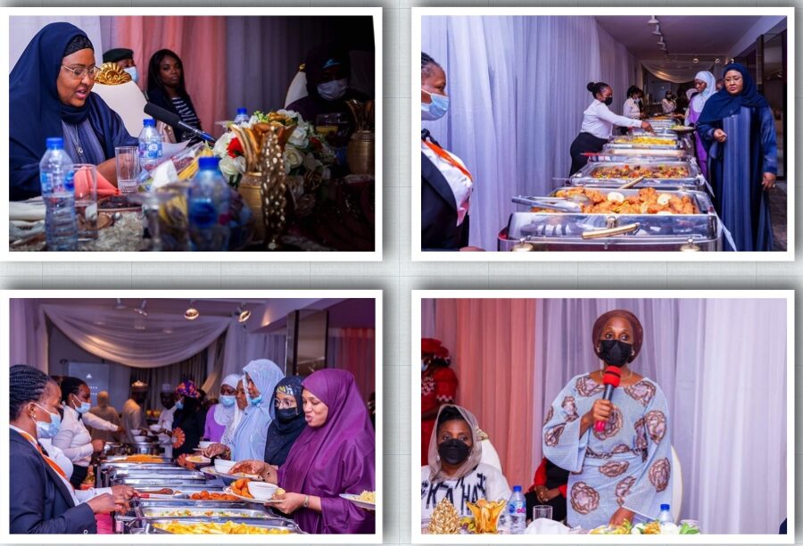 Aisha Buhari and her guests during the Iftar