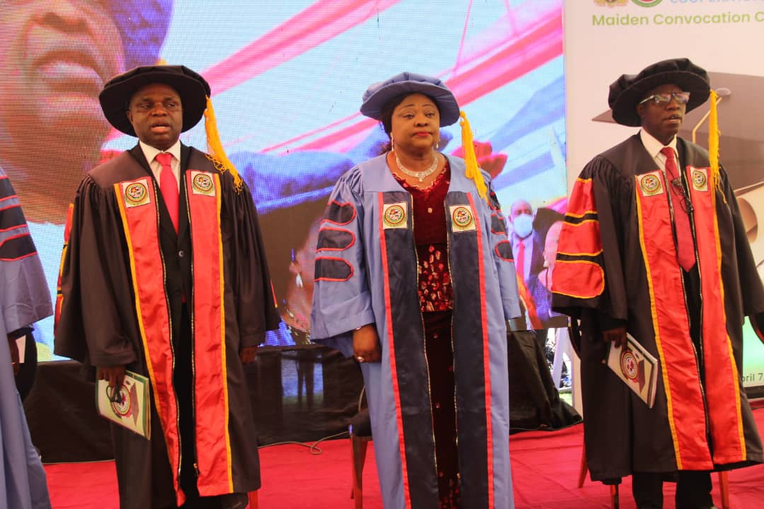 From left: Mr. Akorede Ojomu, Provost , Lagos state Cooperative College; Dr. Lola Akande, Commissioner for Commerce, Industry and Cooperatives and Mr. Oyebowale Raji, Chairman ,Governing Council , LASCOCO