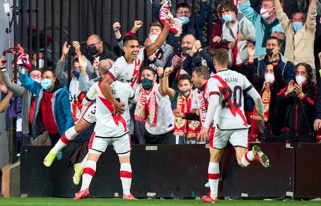 Alvaro Garcia of Rayo Vallecano sinks Barcelona with 7th minute goal