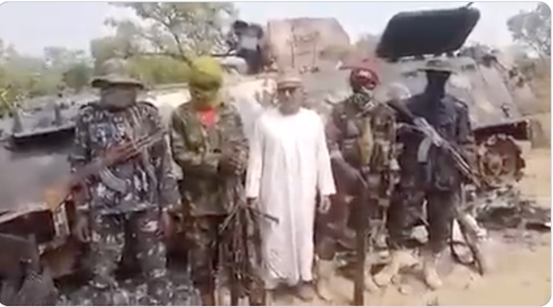 the terrorists with Alwan Hassan of BoA in a video