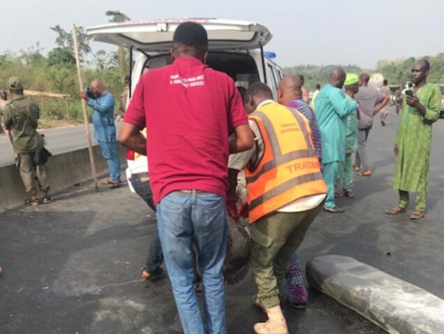 An accident scene in Ogun state