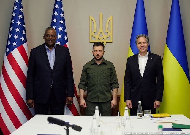 Austin, Zelenskiy and Blinken in Kyiv