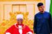 Oba of Benin and Vice President Yemi Osinbajo at the palace of the traditional ruler