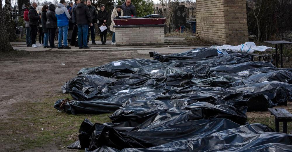 Body bags in Ukraine