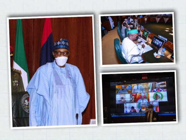 Buhari at Council of State meeting