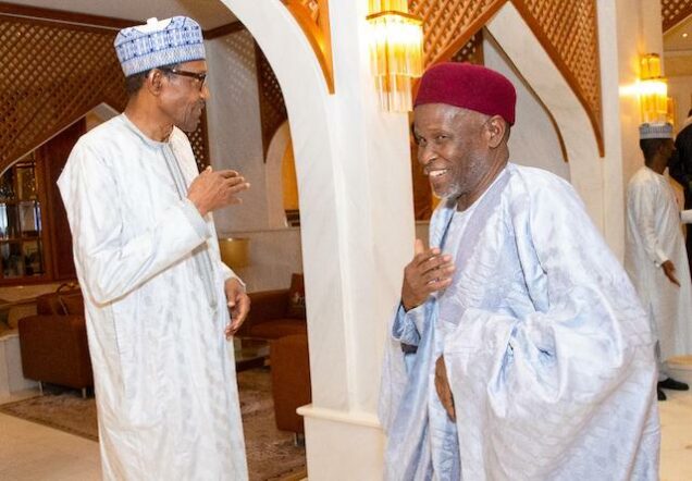 Buhari with Chief Justice Tanko Muhammad