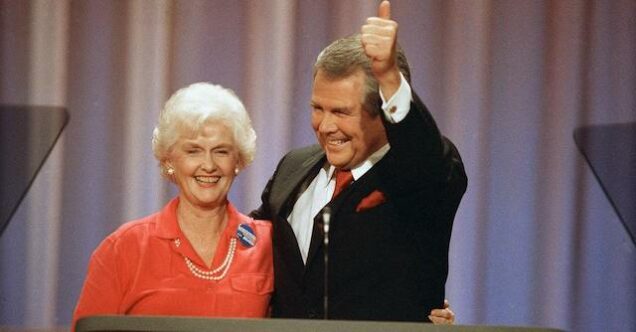Dede Robertson with her husband Pat Robertson