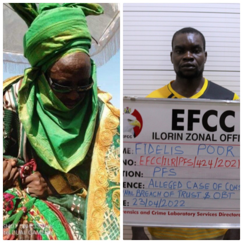 Emir of Okuta Idris Sero Abubakar and Fidelis Poor