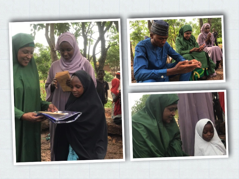 Engineer Ramatu and her daughter in Mariri before being kidnapped on Saturday