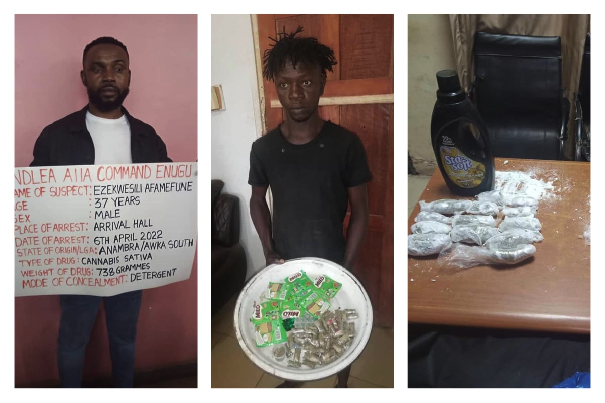 Ezekwesili with Christian John, arrested by NDLEA